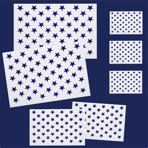 50 Stars Stencil Reusable Stencils For Painting Create