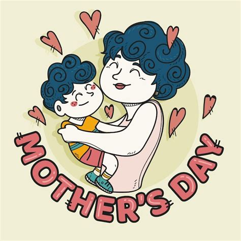 Premium Vector Hand Drawn Mother S Day Illustration