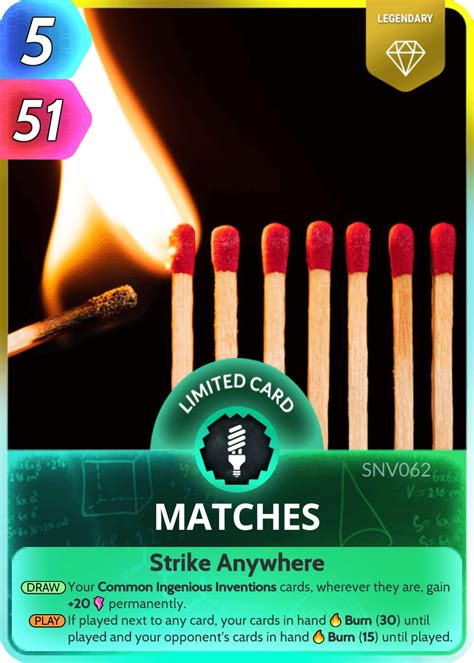 Matches Cards The Universe And Everything Wiki Fandom