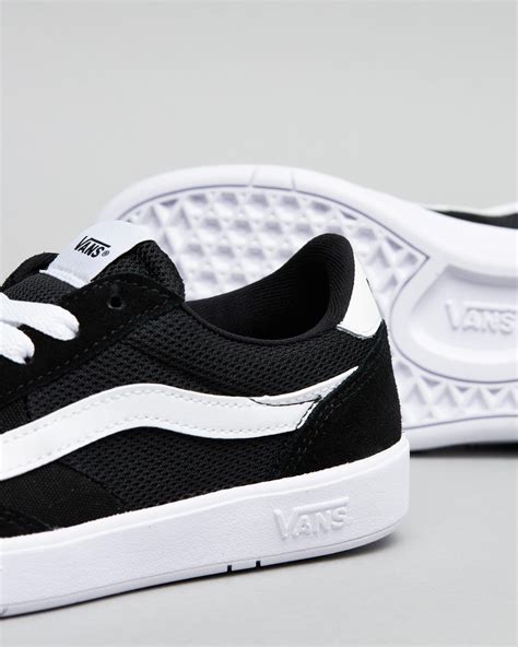shop vans womens cruze too comfycush shoes in black true white fast shipping and easy returns
