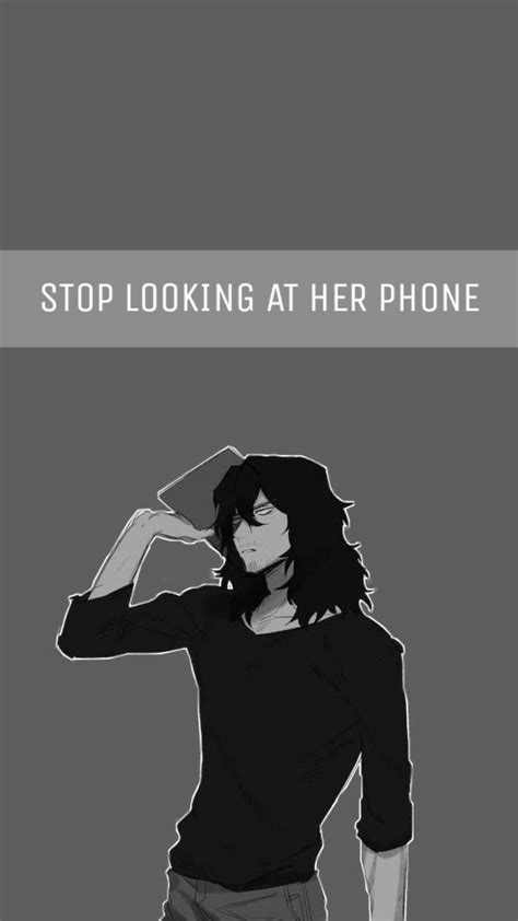 Mr Aizawa Wallpaper Stop Looking At Her Phone Anime Backgrounds