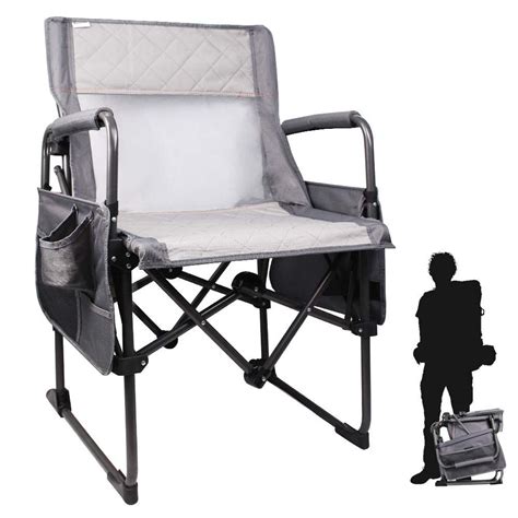 Zenree Heavy Duty Camping Folding Directors Chair Outdoor Portable