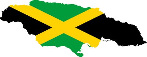 Jamaica Flag And Map Clip Art Library