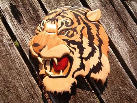 Tiger Intarsia By Gbishop ~ Woodworking Community