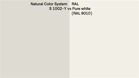 Natural Color System S 1002 Y Vs Ral Pure White Ral 9010 Side By Side