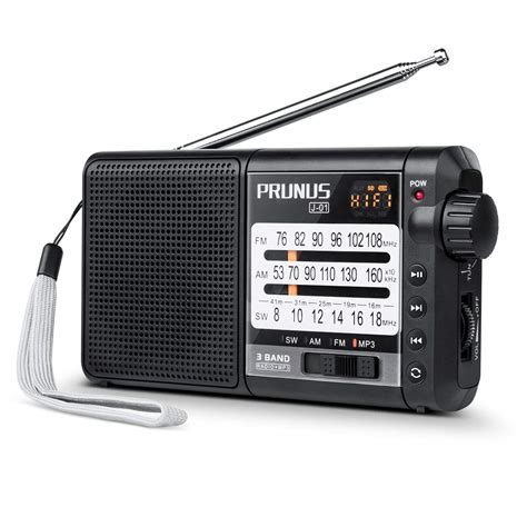 j 01 portable am fm shortwave radio with best reception 360° rotatable long antenna