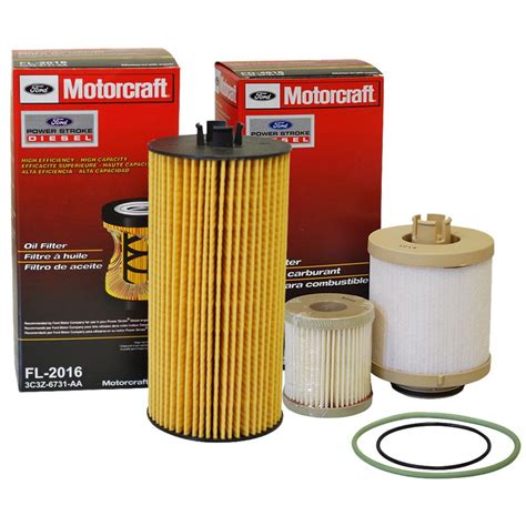 Automotive Wgl New Fuel Filter Set And Oil Filter For Ford 60 F250