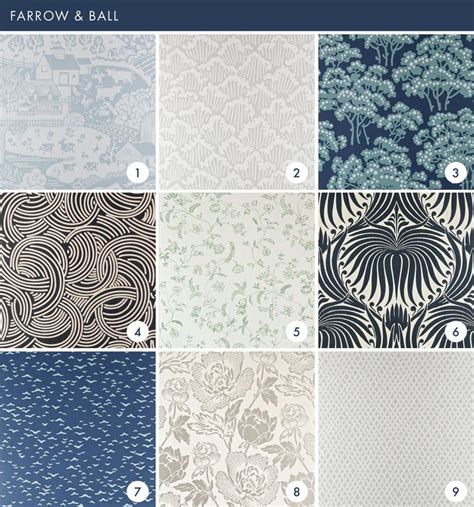 An Image Of Wallpapers With Different Patterns And Colors On Them