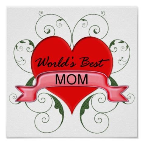 Worlds Best Mom Poster Zazzle