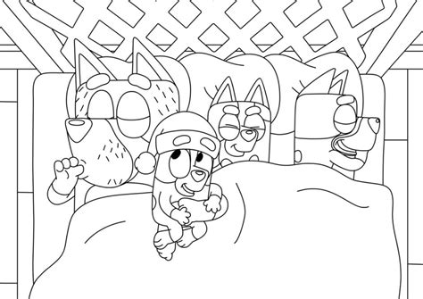 Bluey Christmas Coloring Pages Bluey Kleurplaten Malvorlage Stimmen