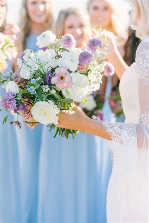 Purple And Blue Wedding Bouquet In 2023 Light Purple Wedding Flowers