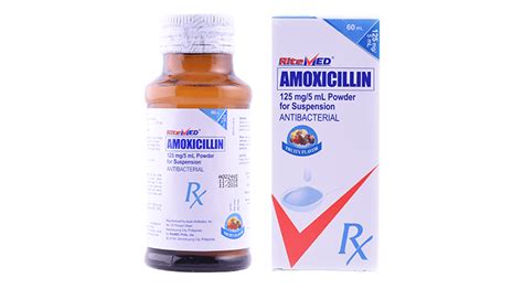 Pediatric Medicines Ritemed For Kids Rx Rm Amoxicillin 125mg