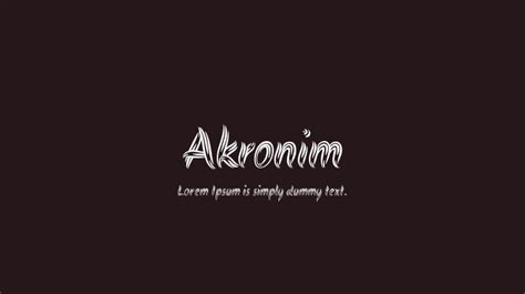 Akronim Font