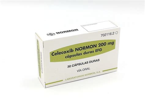 Celecoxib Normon 200 Mg Capsulas Duras Efg 30 Cápsulas Blister Aluminio Pvc Pvdc 60 Precio