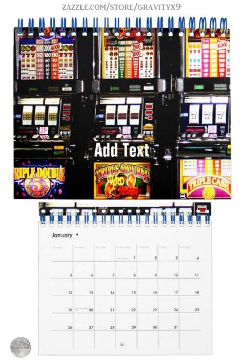 Las Vegas Slots Dream Machines Calendar Custom Calendar