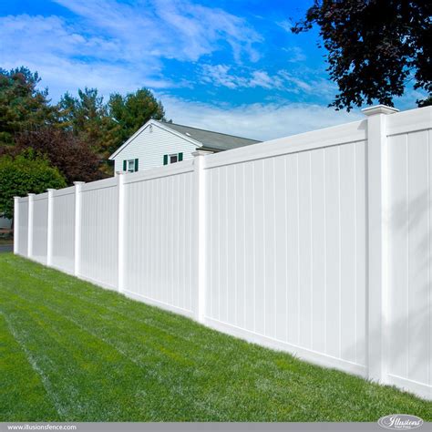 White Pvc Vinyl Privacy Fence From Illusions Vinyl Fence The Most