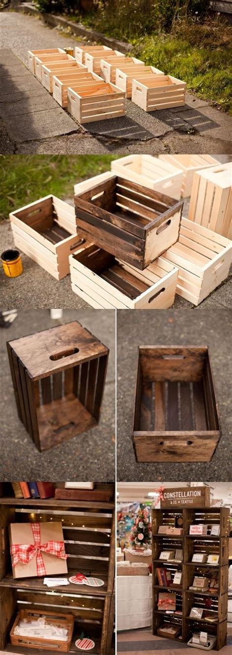 29 Ways To Be Sustainable By Decorating With Wooden Crates