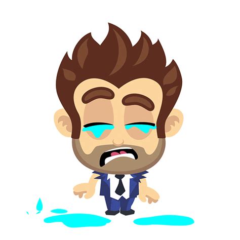 Crying Cartoon Man