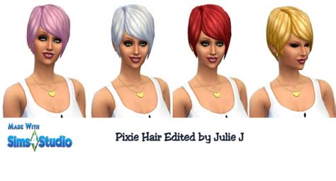 Pixie Hair Edited Sims 4 Hair