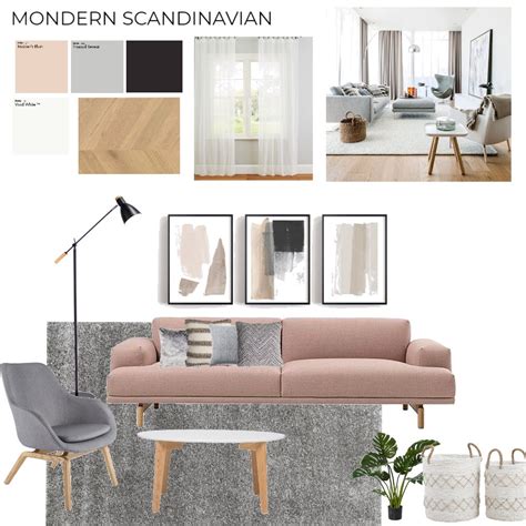 Scandinavian Living Room Interior Design Mood Board By Kellybaatjes