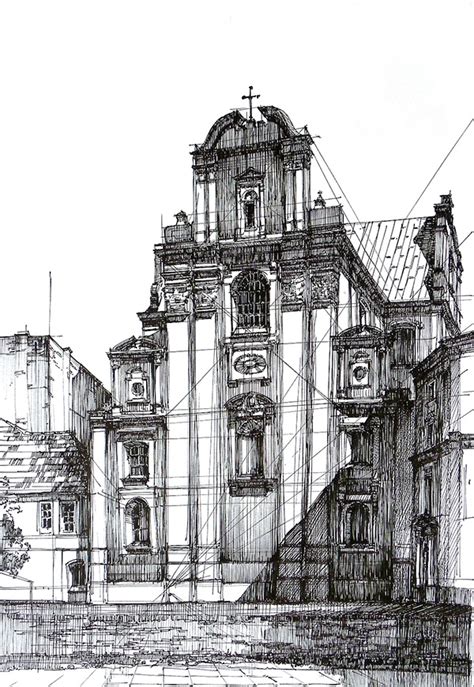 Sketch Baroque Architecture Drawing Draw Quack