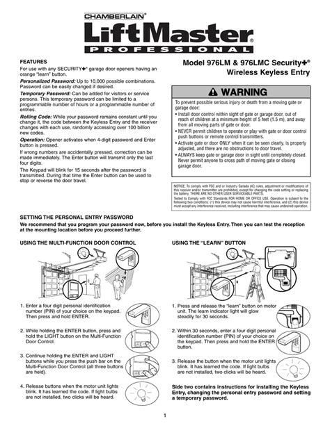 Liftmaster 1 3 Hp Manual