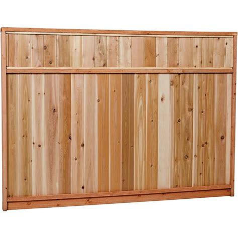 Have A Question About Ft X Ft Premium Cedar Solid Top Fence Panel