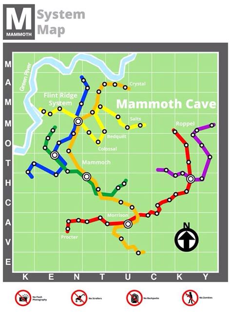 Kentuckys Version Of A Subway Lol Mammoth Cave Subway Map Mammoth