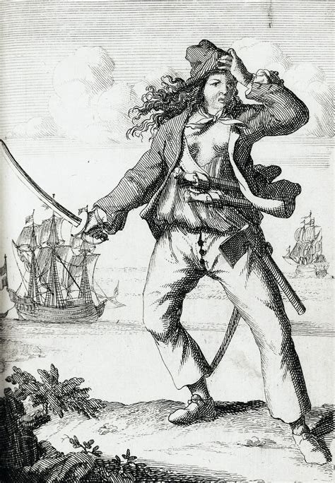 Pirate Mary Read Her Shirt And Jacket Apparently Blown Open By The