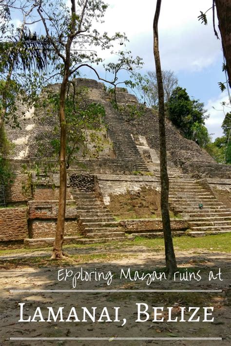 The Mayan Ruins At Lamanai Belize Are Reached From Orange Walk By A