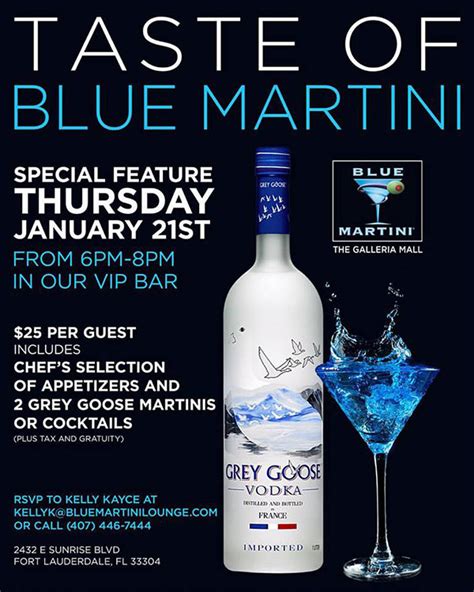 Jammin In January Kendall Miami Blue Martini