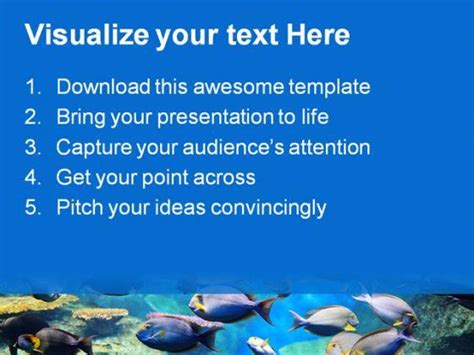 Fishes Inside Sea Animals Powerpoint Templates And Powerpoint