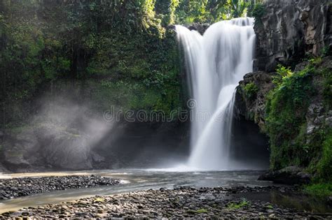 Tegenungan Waterfall In Jungle Ubud Bali Island Indonesia Wallpaper