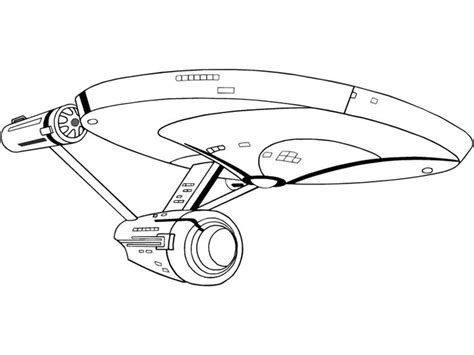 Star Trek Enterprise Ship Coloring Pages Startrek Animated Printable