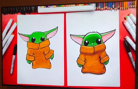 Art Hub How To Draw Baby Yoda We Hope You Follow Along With Us
