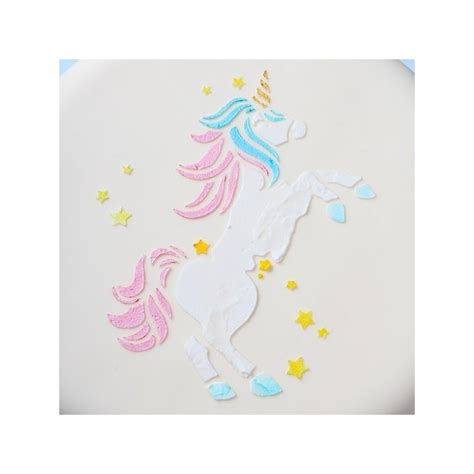 Unicorn Cake Printable Stencil