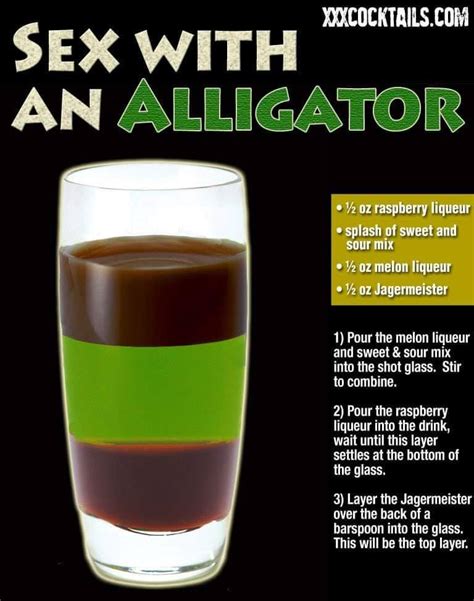 sex with an alligator pocket cocktails