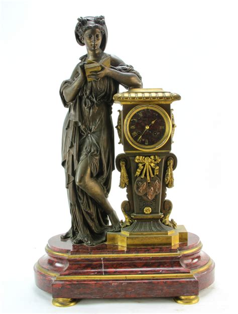 19thc French Mantel Clock Lemerle Charpentier Barnebys