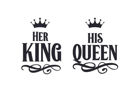 Her King His Queen Svg Cut File By Creative Fabrica Crafts · Creative