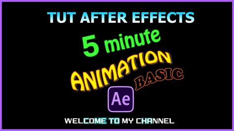 Text Animation Basic In After Effects Full Hd Youtube