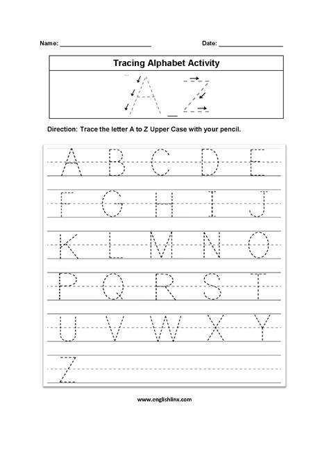 These free alphabet printables will help children practice fine motor skills. Alphabet Worksheets | Tracing Alphabet Worksheets