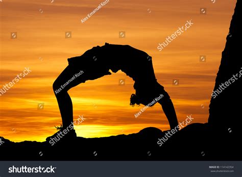 Gymnast Sunset Stock Photo 114142354 Shutterstock