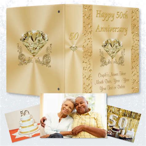 Personalized 50th Wedding Anniversary Photo Album 3 Ring Binder Zazzle