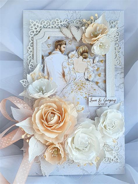 Pllisting855593693elegant Handmade Wedding Card