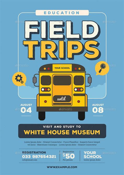 Get Our Sample Of Bus Ride Flyer Template Field Trip Flyer Flyer