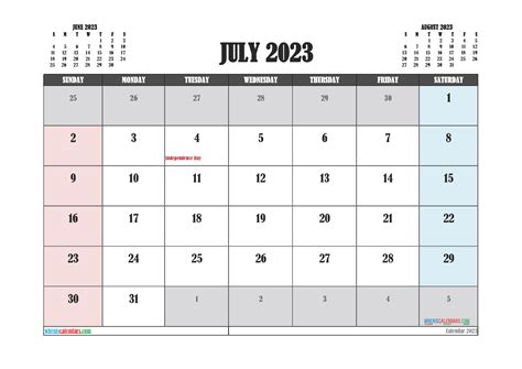 July 2023 Printable Calendar 17 Images Julian Calendar 2022 2023