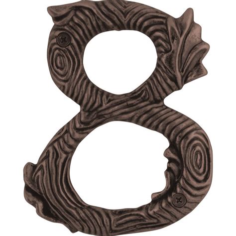 House Numbers Twig 8 House Number In Craftsman Copper Atlas