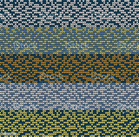 Seamless Golden Motley Knitting Pattern Stock Illustration Download
