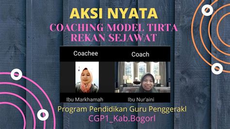 Tugas Modul Aksi Nyata Coaching Rekan Sejawat Model Tirta Youtube