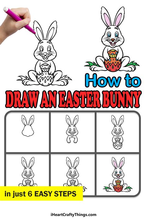 How To Draw An Easter Bunny Step By Step